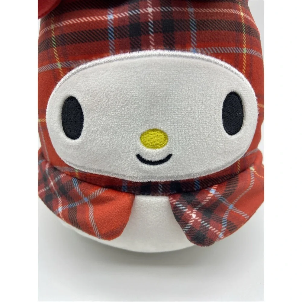 Squishmallow Sanrio My Melody Red Plaid Holiday Plush 8 Inch Kellytoy 2023
